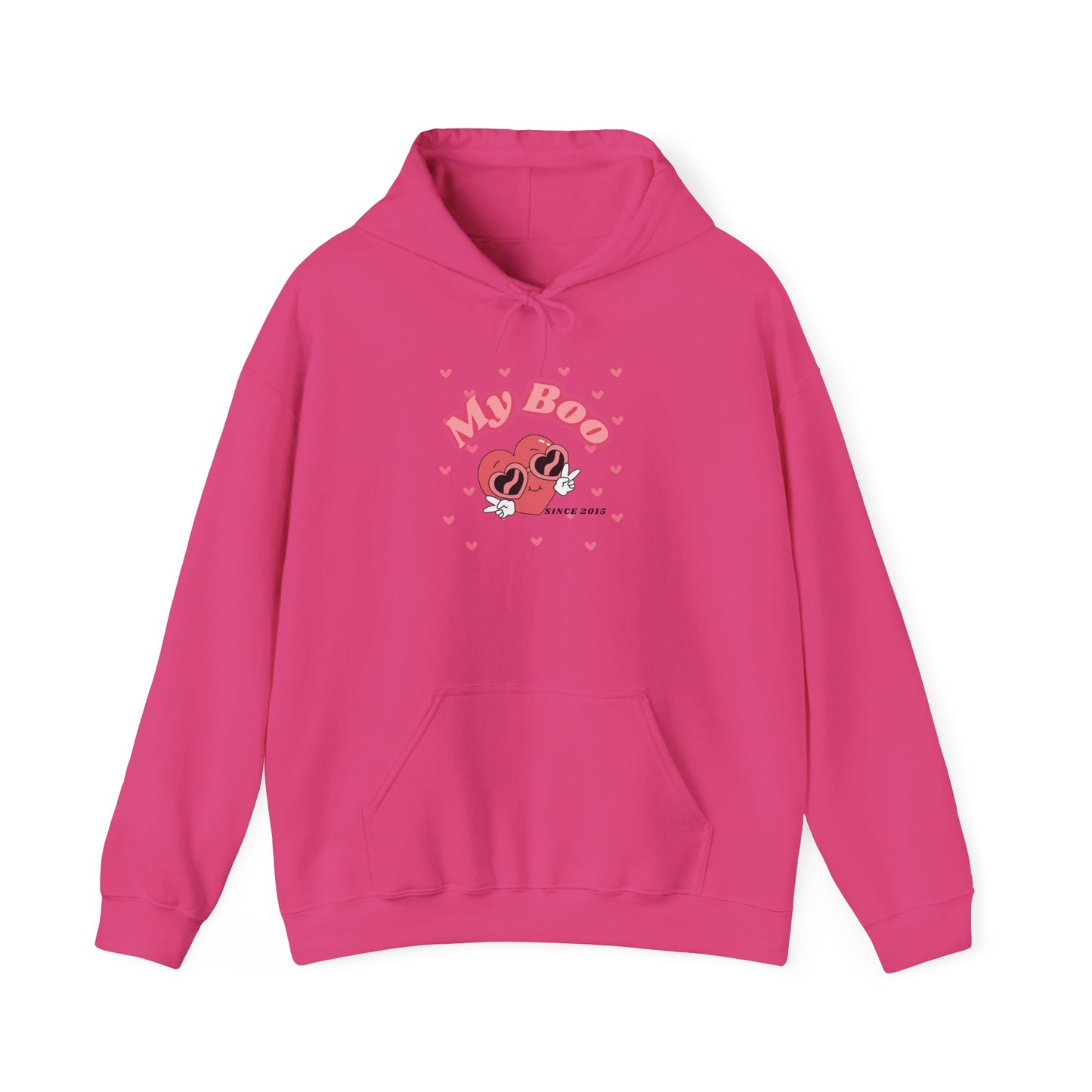 Personalized Hooded Sweatshirt - My Boo Since Design