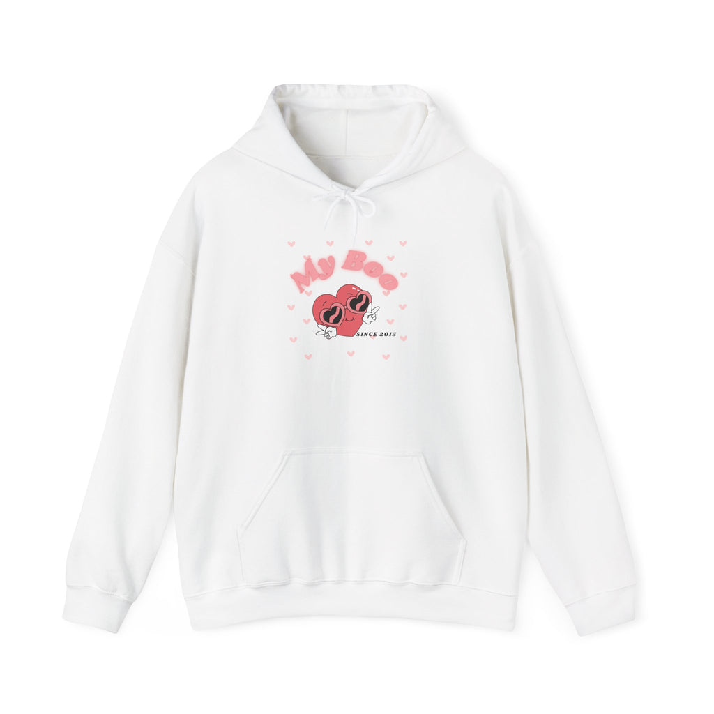 Personalized Hooded Sweatshirt - My Boo Since Design