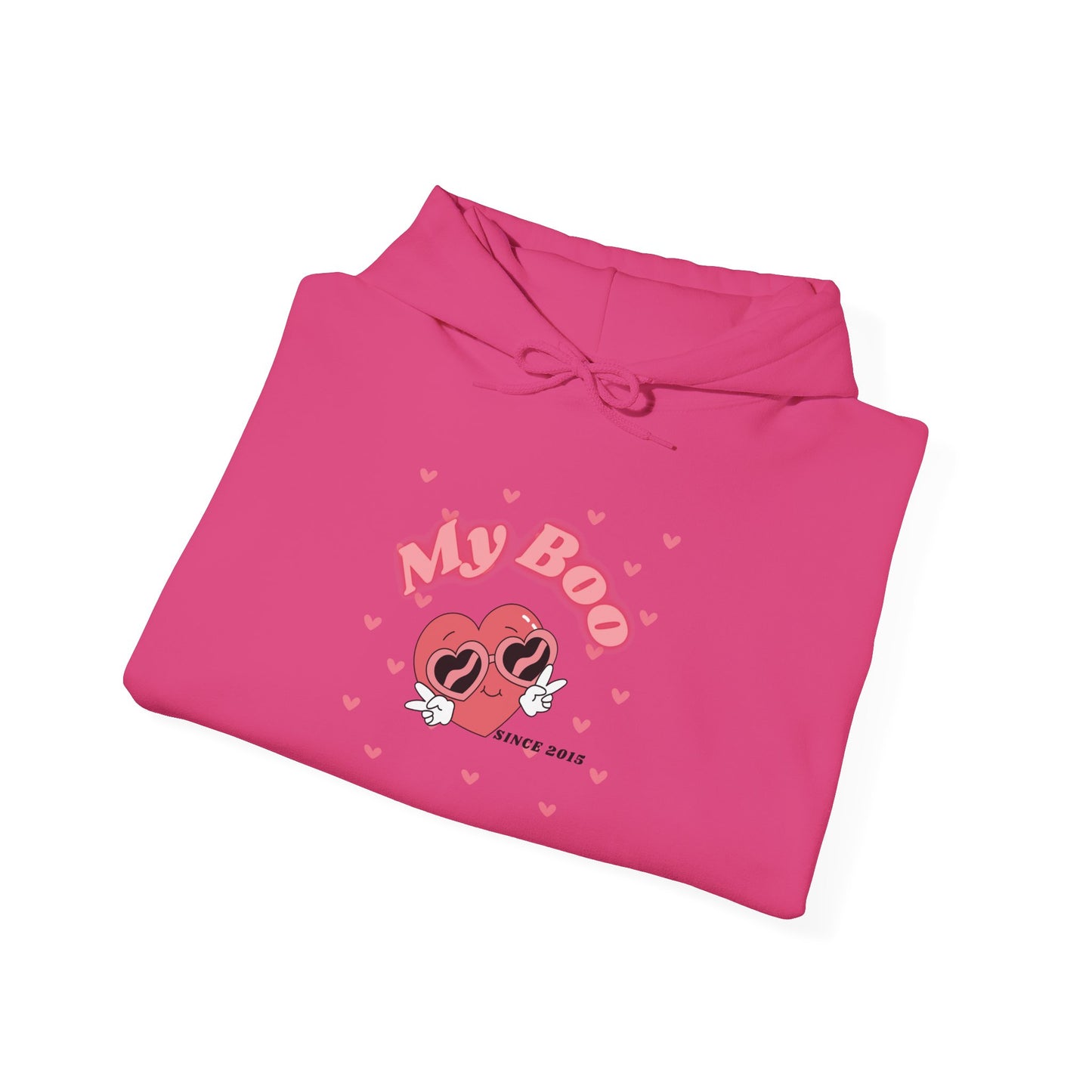 Personalized Hooded Sweatshirt - My Boo Since Design