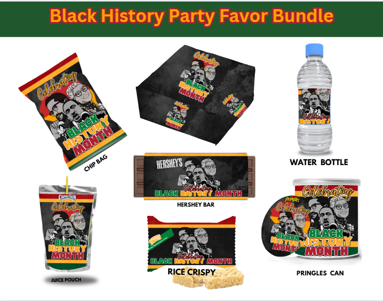 Black History Chip Bag-Filled